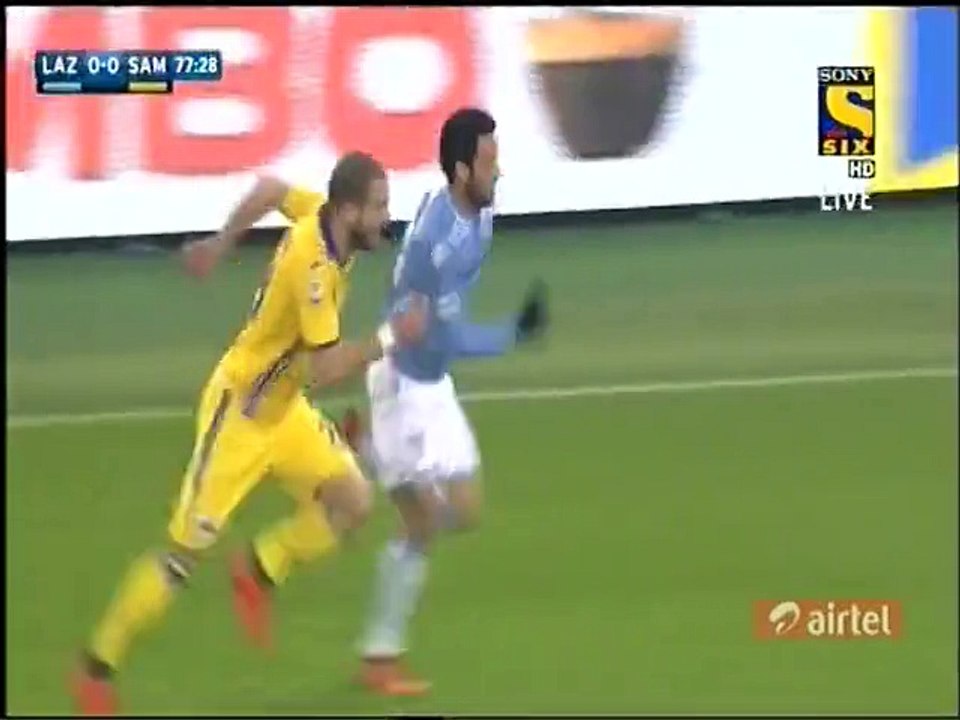 Lazio vs Sampdoria 1-0 Alessandro Matri Header Goal - 14.12.2015