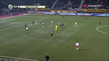 1-0 Maurice Dalé Goal France  Ligue 2 - 14.12.2015, AS Nancy 1-0 Valenciennes FC