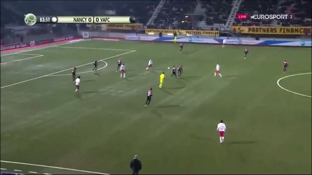1-0 Maurice Dalé Goal France Ligue 2 - 14.12.2015, AS Nancy 1-0 Valenciennes FC