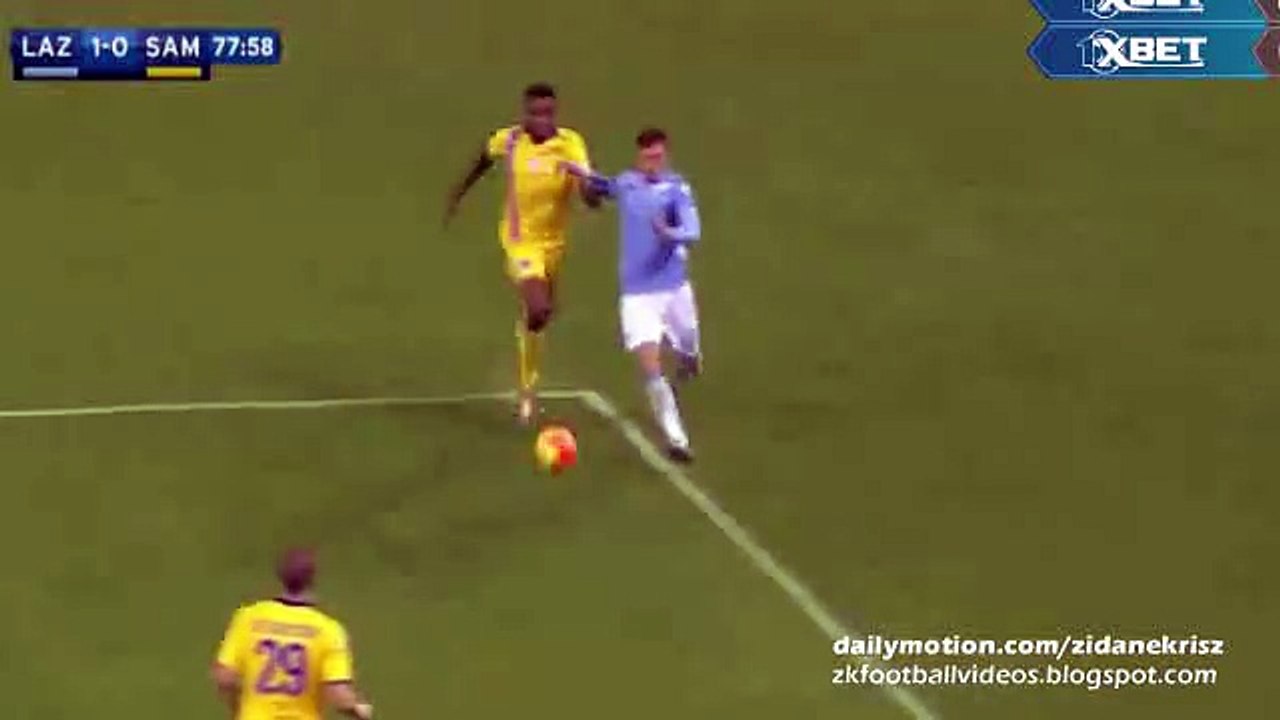 Alessandro Matri 1-0 Incredible Header GOAL - Lazio v. Sampdoria 14/12/2015