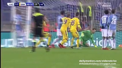 1-1 Ervin Zukanović Fantastic Free-Kick Goal - Lazio v. Sampdoria 14.12.2015