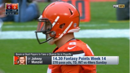 'NFL Fantasy Live': Boom or bust players to take a chance on in playoffs