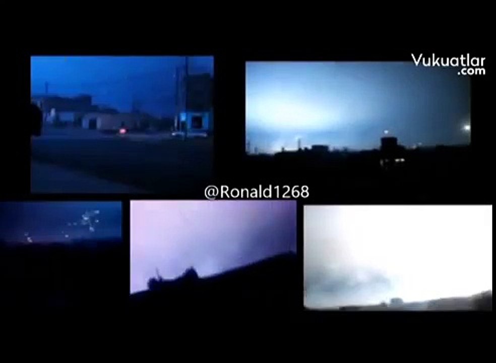 Gokyuzunde gizemli parlama Lima Peru 25 Aralk 2014