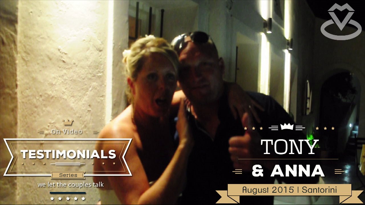 Testimonial for Mike Vekris | Destination Wedding in Santorini | Anna & Tony