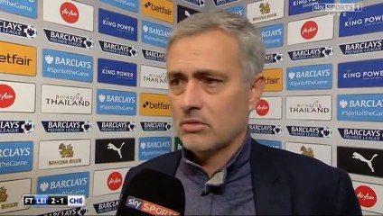 Jose Mourinho post Match reaction - Leicester 2-1 Chelsea