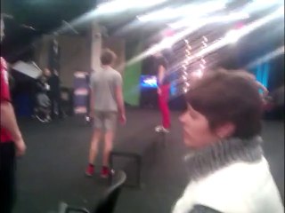 Fail Backflip On Bench