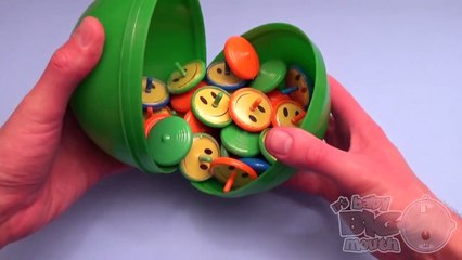 Learn Colours with Smiley Face Spinning Tops! Fun Learning Contest!