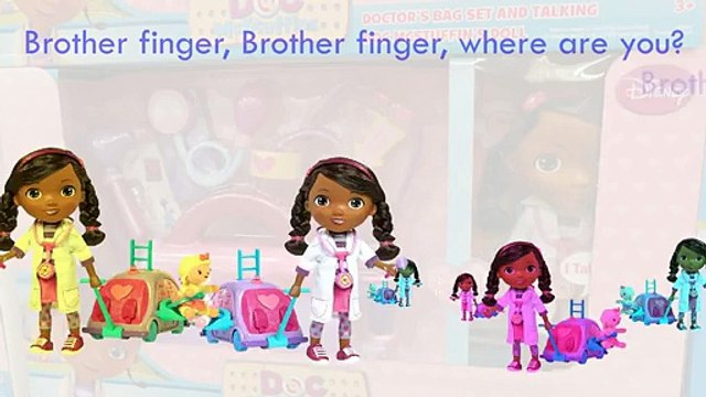 Doc McStuffins 2 Finger Family Song Daddy Finger Nursery Rhymes Nurse Skate Car Sheeps Ful