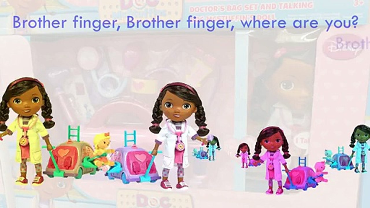 Doc McStuffins 2 Finger Family Song Daddy Finger Nursery Rhymes Nurse Skate Car Sheeps Ful