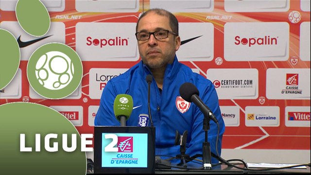 Conférence de presse AS Nancy Lorraine - Valenciennes FC (1-0) : Pablo CORREA (ASNL) - David LE FRAPPER (VAFC) - 2015/2016