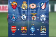 Roma-Madrid, Arsenal-Barça y PSV-Atlético en octavos
