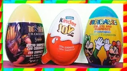 киндер сюрприз яйца 3 Oeufs Surprises Kinder joy, supermario, Surprise egg super mario
