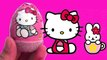 Surprise eggs Unboxing Hello Kitty Toys Huevos Chocolate Kinder Sorpresa egg