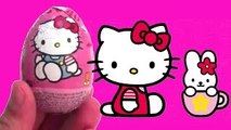 Surprise eggs Unboxing Hello Kitty Toys Huevos Chocolate Kinder Sorpresa egg