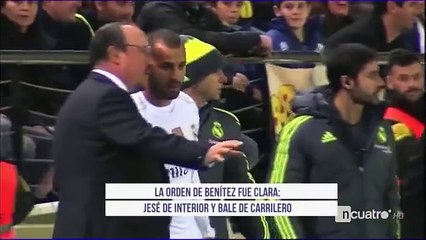 Gareth Bale no hace caso a las órdenes de Benítez_ Jesé tuvo que acabar de lateral ante Villarreal