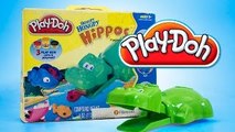 Play Doh Hungry Hungry Hippos Eats Playdoh Fish Hasbro Toys Review Hipopótamo Juguete Plas