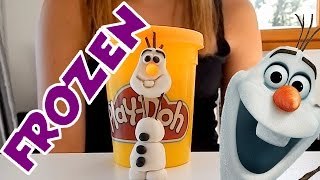 FROZEN Play Doh How to Make Olaf (Disney Frozen Movie) Surprise Eggs Kids Toys