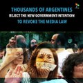 Thousands of Argentines Reject New Government's Intention to Revoke Media L