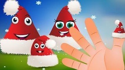 Santa Claus Hat Finger Family Nursery Rhyme | Finger Family Songs