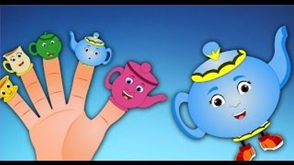 I am a Little Teapot Finger Family Nursery Rhyme | Teapot Finger Family Songs