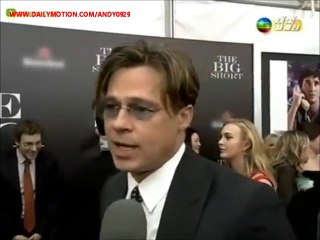Brad Pitt Promoted His Movie The Big Short.