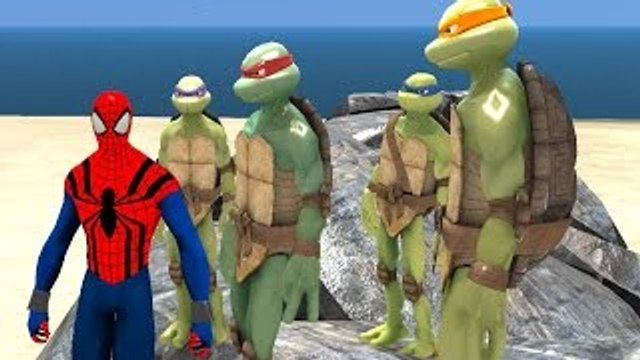 Spiderman Ninja Turtles TMNT & Lightning McQueen Cars with Nursery Rhymes for Children (Ki