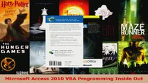 Read  Microsoft Access 2010 VBA Programming Inside Out PDF Free
