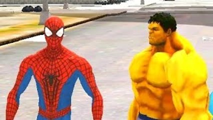 Spiderman & Yellow Hulk Having Fun Disney Pixar Cars Lightning McQueen Colors Nursery Rhym