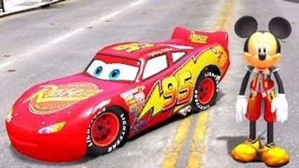 Mickey Mouse and Goofy Disney Pixar Cars Lightning McQueen & Nursery Rhymes (Popular Kids