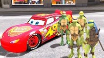 Disney Pixar Cars Ninja Turtles TMNT with Nursery Rhymes & Lightning McQueen Kids Songs