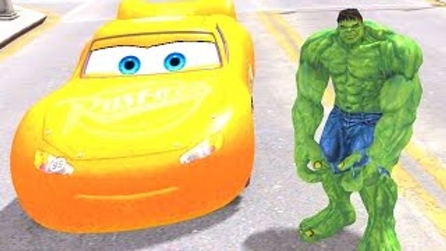 HULK Smash Party! Nursery Rhymes for Children Disney Cars Lightning McQueen (Kids Songs)