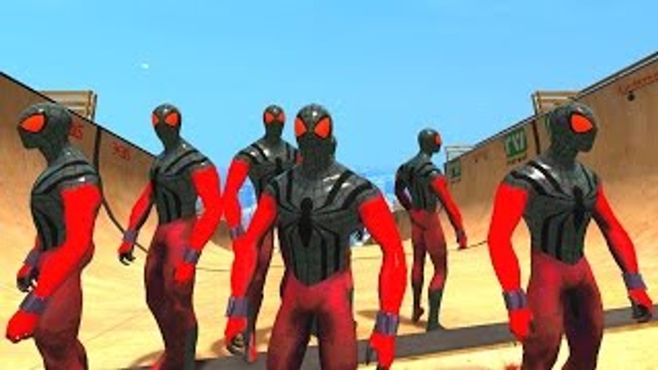 Black Spiderman & Lightning McQueen Cars Nursery Rhymes (Children Songs with Action)
