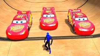 Blue Spiderman Colors Lightning McQueen Nursery Rhymes Songs & Disney Cars Pixar