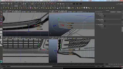 Audi R8 Modeling Tutorial Maya 2014 Clip9-48