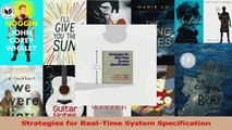 Read  Strategies for RealTime System Specification Ebook Free