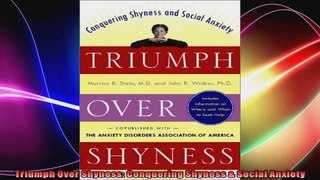 Triumph Over Shyness Conquering Shyness  Social Anxiety