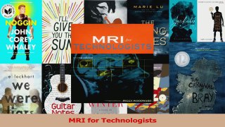 Read  MRI for Technologists PDF Online