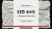 115 WAYS TO REDUCE ANXIETY Strategies for Dealing with an Anxiety Disorder