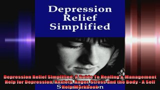 Depression Relief Simplified A Guide To Healing  Management Help for Depression Anxiety