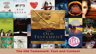 Read  The Old Testament Text and Context Ebook Free
