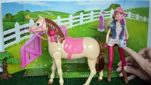 Barbie Family Cavalo de Montar Abrindo Brinquedo meu Presente De Natal!!! Em Portugues Tot