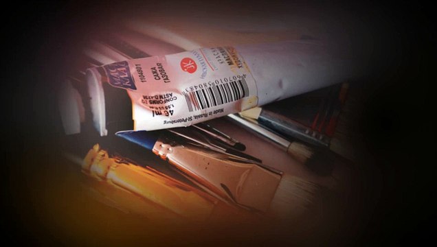 Drawing Portrait Baby in Dry Brush technique