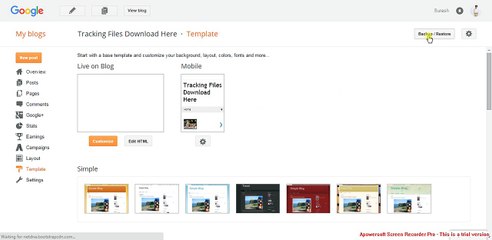Add New Templates in Blogger's Blog Guide [Fast loading blogger templates]
