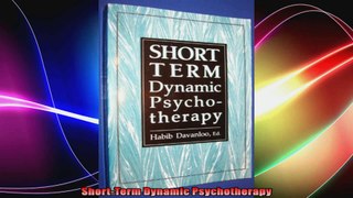 ShortTerm Dynamic Psychotherapy