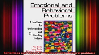 Emotional and Behavioral Problems A Handbook for Understanding and Handling Students