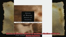 Voices of Reason Voices of Insanity Studies of Verbal Hallucinations