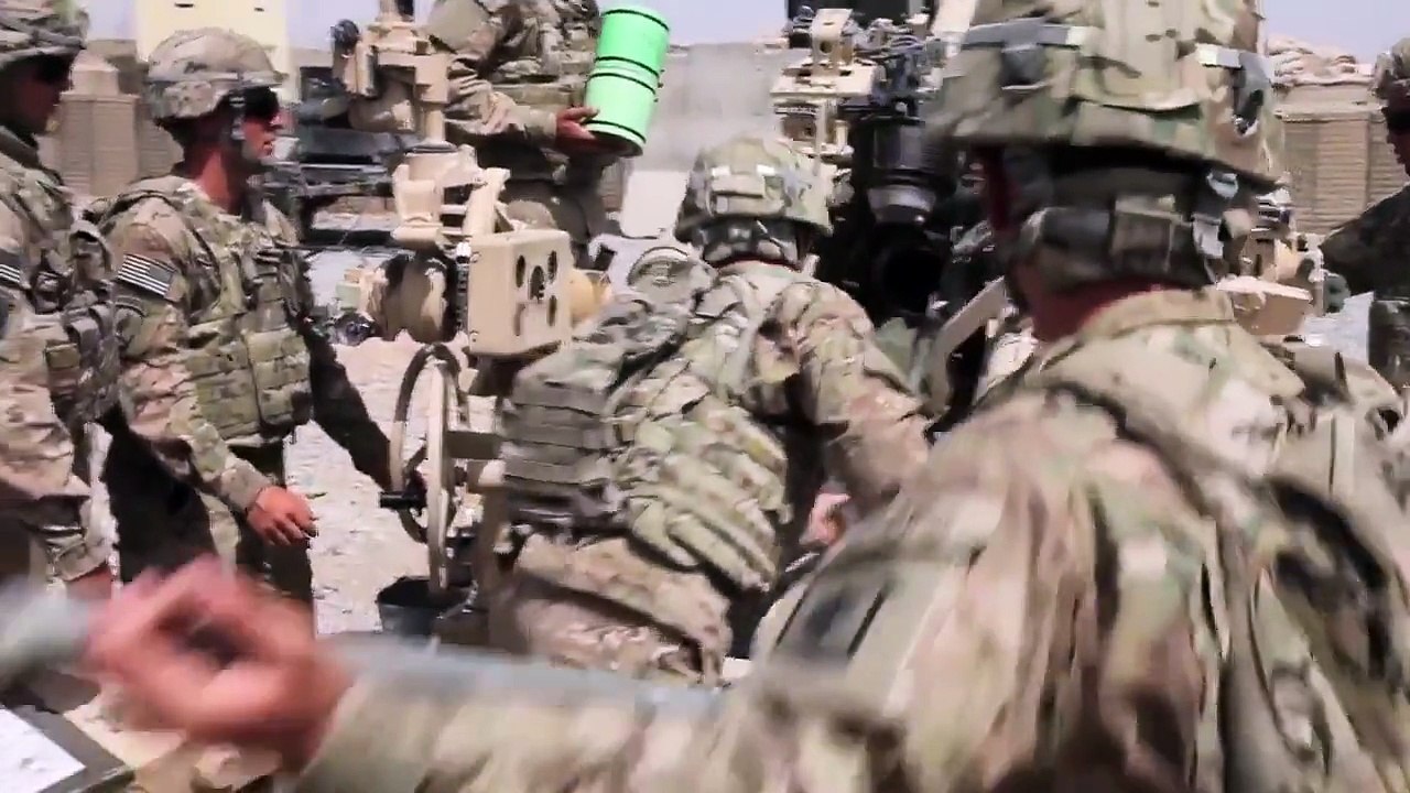 173rd Airborne Artillery Live Fire FOB Shank Afghanistan