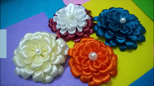 D.I.Y. Satin Zinnia Flower