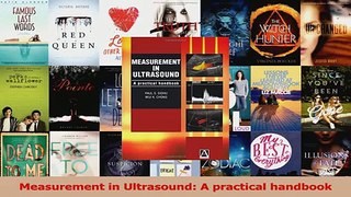 PDF Download  Measurement in Ultrasound A practical handbook Download Full Ebook