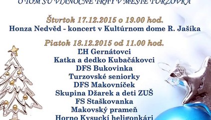 Pozvánka na Vianočné trhy do Turzovky